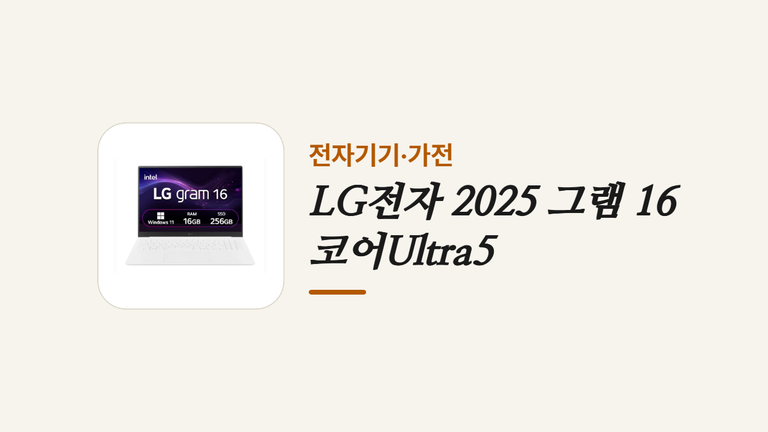 LG전자 2025 그램 16 코어Ultra5