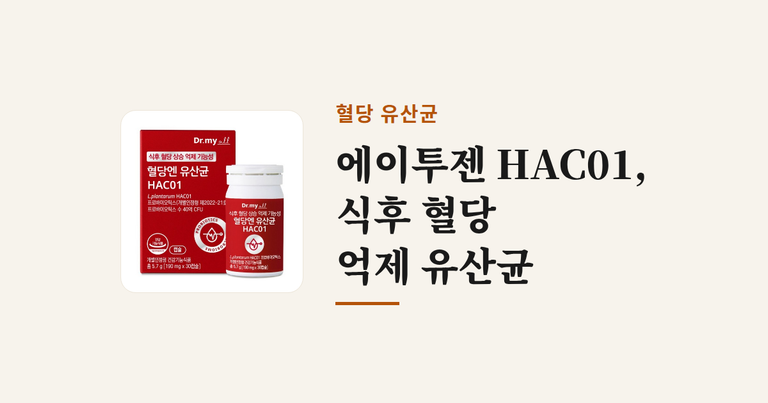혈당유산균 HAC01