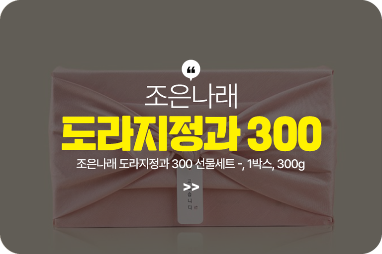 조은나래 도라지정과 300 선물세트 -, 1박스, 300g